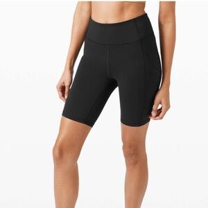 Lululemon invigorate high waisted biker shorts